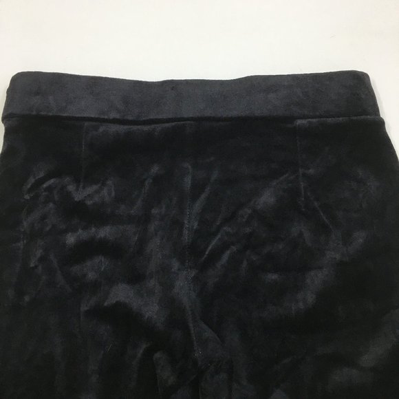 THEORY Black Adbelle K Velour Knit Pull On Slim Fit Legging Pants - Picture 7 of 9